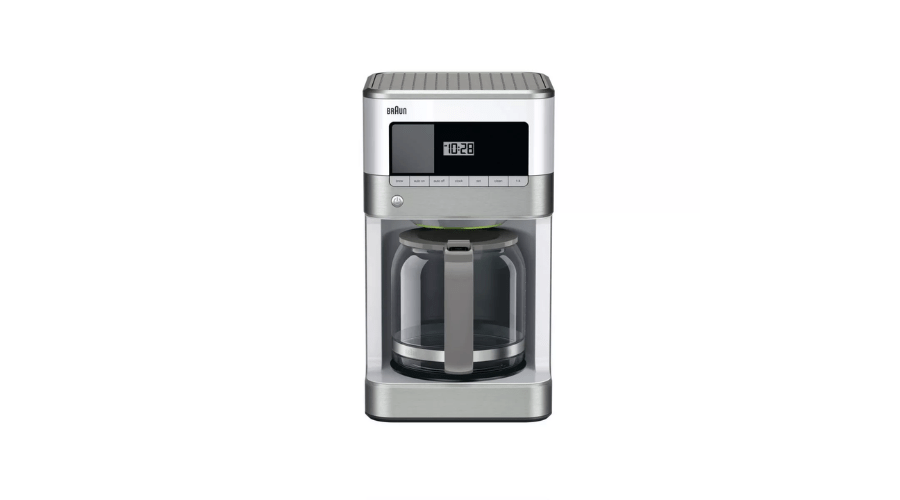 12-cup Drip Coffee Maker In Stainless Steel/White