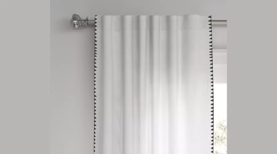 54x84 Light Filtering Edge Curtain Panel-  Cream