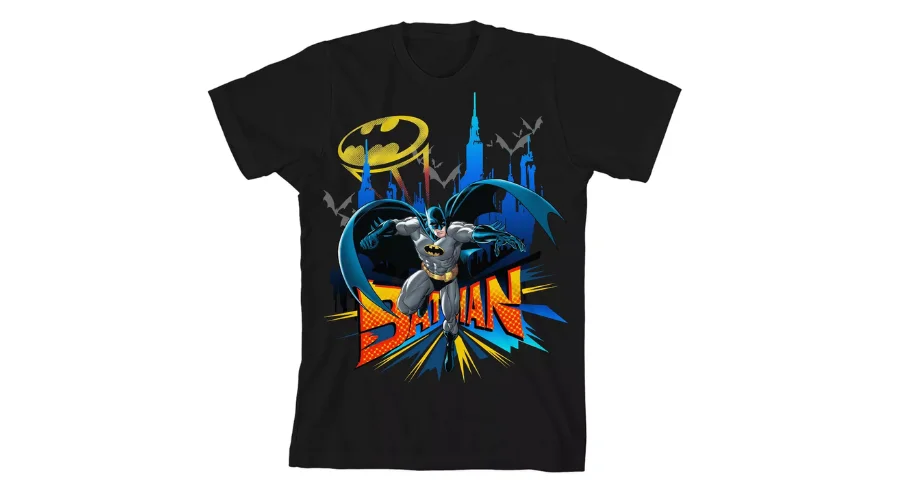 Batman Comic Art Black T-shirt 