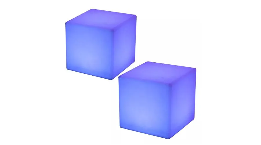 Main Access Color Changing LED Light Plastic Waterproof Cube Seat