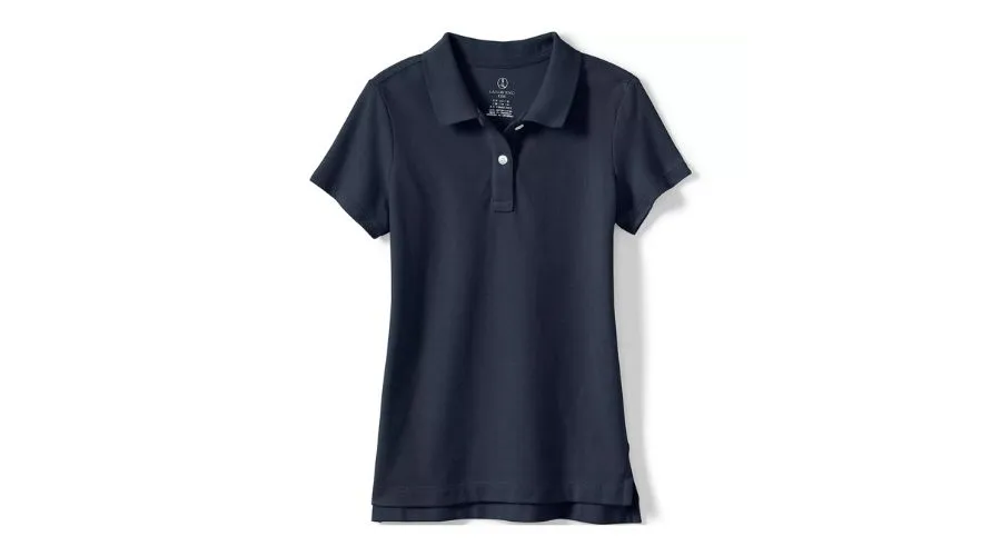 School Uniform Short Sleeve For Girls- Fit Mesh Polo Shir