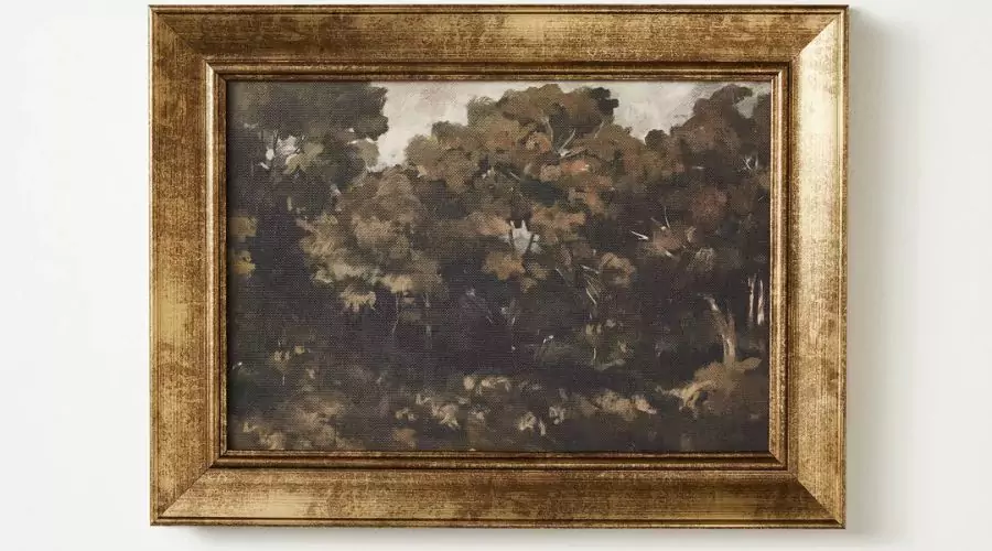 Moody Trees Framed Wall Canvas Board