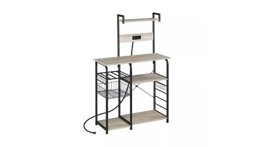 Yaheetech 4-Tier 55 Kitchen Baker's Rack with Power Outlet